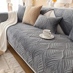 YHWW Sametist diivanikate Diivanikate Diivanikate viskekate L kuju / U kuju / nurgadiivan 3/2/4-kohaline diivanikate libisemisvastane kate Koera kassilaua lame diivanikaitsja Beige Hall / Sinine, 70 x 180 cm