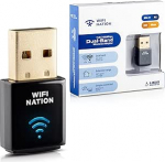 Traadita dongle Mini 802.11ac AC600 USB WiFi adapter kiibistikuga Realtek RTL8811AU Dual Band 2.4GHz v&otilde;i 5GHz Toetab Windows, MacOS ja Linuxi