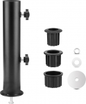 Schirmst&auml;nder Rohr, Metall Sonnenschirmstange Halterung Basis Ersatzteile mit PVC-Einsatzrohrh&uuml;lse f&uuml;r Outdoor Garten Hinterhof Balkon