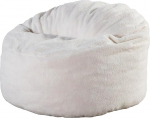 bananair - Boucle kangast Bean Bag 100 cm lastele ja t&auml;iskasvanutele - pehme ja mugav - optimaalne seljatugi - Bean Bag koos t&auml;idisega, Bean Bag, Floor Sofa, Pouf (valge)