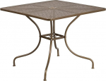Flash Furniture Oia terasest terrassilaua Indoor Outdoor Square 35.5" koos vihmavarju auguga