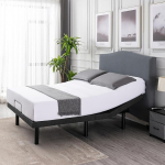 S*MAX Elektriline reguleeritav voodiraam 120 x 200 cm Kaks mootorit Kaks USB-pesa Juhtmeta kaugjuhtimispult &Ouml;&ouml;valgus Zero Gravity Senior Bed Electric Adjustable Head Foot Tilt