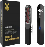 Beard Straightener for Men, Beard Straightening Comb with Wireless/Mini Format/Automatic Shut-Off/Anti-scald for Travel, Home, Dating, Meeting, Camping etc