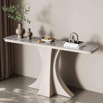 Moderner Eingangstisch - schmaler Konsolen-Sofatisch mit Metallfu&szlig; f&uuml;r das Wohnzimmer, stilvolles graues Finish, 39,4 Zoll breit, perfekt f&uuml;r die Dekoration von Flur oder Eingangsbereich