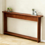 Konsolentisch L&uuml;ckenregal Bett Seite mit Stauraum, pikkus 80/100/120/150cm, schmaler Tisch hinter Sofa, schmale Konsole f&uuml;r Eingang Flur(D,31.5x3.9x25.6in/80x10x65cm)