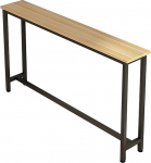 Kitsas konsoollaud, kitsas hoiulaud, k&uuml;ljelaud, k&otilde;rge, metallist raamiga koridoririiul elutuppa, esikusse, magamistuppa ja fuajeesse (140 x 20 x 80 cm / 55 x 8 x 31 tolli)