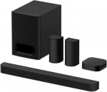 Sony BRAVIA Theatre System 6 (5.1-kanaliline Surround Sound, 1000 W, sisaldab tagumist k&otilde;larit ja subwooferit, Dolby Atmos, DTS:X, AI Voice Zoom 3 koos BRAVIA TV-ga, DSEE, Multi-Stereo Party Mode) Mustanahaline