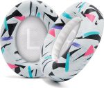 WC Wicked Cushions t&auml;iustatud asendusk&otilde;rvapadjad Bose 700 m&uuml;rasummutusega k&otilde;rvaklappidele (NC700) - pehmem PU nahk, luksuslik m&auml;luvaht, eriti paksus, eriti vastupidav | 90s Valge