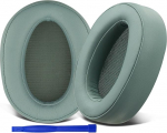 SOULWIT asendusk&otilde;rvapadjad Sony h.Ear MDR-100A (MDR100A), MDR-100AAP (MDR100AAP), MDR-H600A (MDRH600A) k&otilde;rvaklappidele, asendusk&otilde;rvapadjad pehmema proteiinnahaga (roheline)