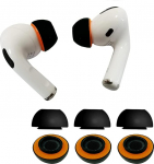 KASOTT Uuendatud m&auml;luvaht-k&otilde;rvaklapid AirPods Pro 1. ja 2. p&otilde;lvkonda, mugavad vaht-k&otilde;rvaklapid, parem m&uuml;rasummutus, 3 paari asendusotsikuid (must, suur)