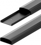 Deleycon universaalne kaablikanalisatsioonikanal lihtsa paigaldusega kaablid ja juhtmed, must