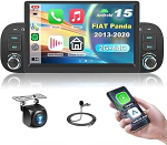 2G & 64G 7-tolline autoraadio Fiat Panda 2013-2020 koos Carplay Android Car, Android 15, puuteekraaniga Bluetooth RDS/FM raadio, Mirror Link, WiFi Navi/AHD tagurduskaamera/CANBUSiga