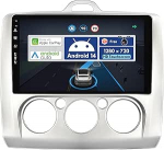 Android 12 IPS autoraadio, mis sobib Ford Focusile (2004-2011) - Sisseehitatud CarPlay Android auto - Tasuta tagurduskaamera - 2G + 32G - 9-tolline 2 DIN - DSP DAB roolijuhtimispult WiFi Fast Boot 4G