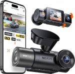 VANTRUE N2X 2.7K+1080P Dashcam auto eesmine siseruumides, STARVIS 2 Dual HDR Night Vision Dash Cam, 2.5K/60FPS eesmine, GPS, 5GHz WiFi, App & h&auml;&auml;ljuhtimine, 2-tolline 323&deg; Dash Cam 24/7 parkimisrežiim, G-sensor, Max.