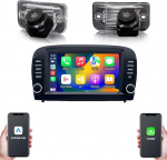 7-tolline HD autoraadio autopleier GPS navigatsioon Carplay / Android raadio autoraadio, asendus Mercedes-Benz SL R230 SL55AMG SL63AMG SL65AMG SL280 SL300 SL350 SL500 SL600 2001-2012 (koos tagumise vaatega).