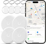 Smart Tags 4 Pack Air Tracker Item Finder Locator t&ouml;&ouml;tab koos Apple Find My (ainult iOS), J&auml;lgi oma v&otilde;tmed, rahakott, seljakott, pagas, Super Lightweight, kaasas 4 ilusat