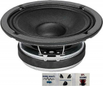 1 Woofer FAITAL PRO 6FE200 6 FE 200 k&otilde;lar 16,5 cm 165 mm 6,5 tolli l&auml;bim&otilde;&otilde;t 130 Watt RMS ja 260 Watt Max impedants 8 Ohm koduseks tundlikkus 95 dB 1 tk + 3 tasuta kleebistikku