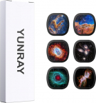 YUNRAY Realistlik t&auml;histaeva kettad komplekt, 5K Ultra HD kettad koduplanetaariumi t&auml;histaeva ja udukogu projektsioonid Galaxy Projector Pro jaoks, 6 t&uuml;kki (Nebula 4)