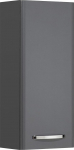 Pelipal Quickset 327 Bathroom Wall Cabinet in Anthracite High Gloss, 30 cm Wide, Bathroom Wall Cabinet with 1 Door and 2 Shelves