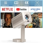 [Ametlik Netflix & Dolby Audio] VOPLLS Mini projektor kaasaskantav, 1080P projektor 4K toega, Netflix litsents & TOF autofookus, WiFi6 Bluetooth 5.2, 210&deg; p&ouml;&ouml;ratava alusega v&auml;liprojektor.