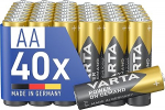 VARTA AA patareid, Power on Demand, Alkaline, 1,5 V, keskkonnas&otilde;bralikus pakendis, ideaalne arvutitarvikutele, nutikodusseadmetele, 40 tk.