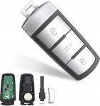 Heart Horse 433 MHz 3 nuppu Passat B6 kaugjuhtimispuldi v&otilde;ti koos ID48 kiibiga 3C0959752BA VW Passat B6 3C B7 Magotan CC VW Sharan kaugjuhtimispuldi auto v&otilde;tme kestaga