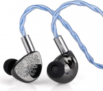 LINSOUL TANGZU x HBB Wu Heyday HiFi t&auml;iustatud 14,5 mm planaarse juhi IEM 5-teljelise CNC alumiiniumist korpusega, eemaldatav 3-in-1 kaabel h&otilde;bedase kattega kaabliga (2,5/3,5/4,4m)