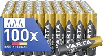 VARTA AAA patareid, Power on Demand, Alkaline, 1,5 V, s&auml;ilituspakend keskkonnas&otilde;bralikus pakendis, ideaalne arvutitarvikutele, nutikodusseadmetele, valmistatud Saksamaal, 100 tk.