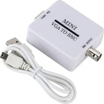 Queen.Y Mini HD 1080P Vga to BNC Video Converter Vga to BNC v&auml;ljund j&auml;lgimine Video Converter Adapter v&otilde;i DVR DVD m&auml;ngija toetus Pal NTS