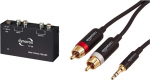 Dynavox TC-20 Phono eelv&otilde;imendi, kompaktne metallist korpus, 10,5 x 6,5 x 3,2 cm & Amazon Basics PBH-19821 RCA audiokaabel, 3,5 mm pistikupesa 2 x RCA pistikuga, 1,2 m.