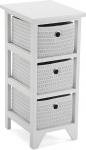 Versa - bathroom chest with 3 white baskets