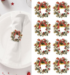 Kesote salvr&auml;tikur&otilde;ngad p&auml;rg salvr&auml;tiku solk 8 t&uuml;kki j&otilde;ulup&auml;rg salvr&auml;tikuhoidja vintage laua kaunistus j&otilde;ulukaunistus