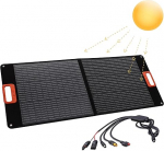 Technaxx p&auml;ikesepaneel kokkupandav 100 W TX-206 v&auml;litingimustesse, telkimiseks, r&otilde;dule jne, kaasaskantav monokristalliline p&auml;ikeselaadija k&otilde;ikidele standardsetele toitepunktidele USB-A/USB-C/XT60/DC7909/MC4/Anderson v&auml;ljunditega