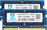 motoeagle 16GB Kit (2x8GB) DDR3L 1600 MHz SODIMM PC3 PC3L 12800S 8GB 204-Pin 2Rx8 DDR3 1600MHz Unbuffered Non-ECC 1.35V CL11 Dual Rank Notebook Memory