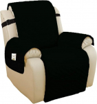 KXAOXGRC Sofa Armrest Protector Covers, 1 Set Sofa Cover, Removable Children's Mat, Armchair Seater, Furniture Protection, Protective Covers, Washable Armrest Covers (Black, Large)