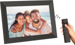 AGFA Photo Realiview APF1000 Digitaalne pildiraam 1024 x 600 LED fotokuvar Kell Kalender Programmeeritav must