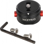NICEYRIG 1/4" universaalne kiirkinnitusadapter mini statiividele ja kardaanidele, isas/naissoost disainiga