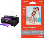 Canon Multifunctional Printer PIXMA G650 MegaTank Printer Inkjet Printer Scanner Copier Black & Photo Paper GP-501 Glossy White - 10 x 15 cm 100 Sheets for Inkjet Printers - PIXMA Printer