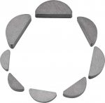 Woodruff v&otilde;tmed, 168 t&uuml;kki, 17 suurust, s&uuml;sinikterasest, poolringi sidumisv&otilde;tmed, kuuvaratta, hooratta, v&auml;ntmehhanismide kinnitusvahendid mehaanikat&ouml;&ouml;stusele