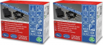 Konstsmide LED Lichterkette, mit an/aus Schalter, mit Lichtsensor und 6h und 9h Timer, gefrostet, 20 warm wei&szlig;e Dioden, batteriebetrieben, Au&szlig;en (IP44), schwarzes Kabel - 3722-130 (Packung mit 2)