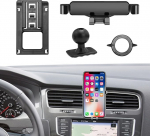 TTCR-II auto mobiiltelefoni hoidik, mis &uuml;hildub Volkswagen Golf 7 2014 2015 2016 2016 2017 2018 2019 2020 VW Golf MK7 auto lisatarvikud Upgrade nutitelefoni hoidik 360&deg; p&ouml;&ouml;ratav reguleeritav auto telefoni hoidik