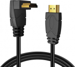 TNP 4K HDMI kaabel t&auml;isnurga 270 kraadi (6ft) - must kiire 18GBPs HDMI kaabel 4K 60Hz HDR 2K 2160p 1080p 1440p 3D ARC/eARC Ethernet videom&auml;ngude jaoks Xbox One X PS 4 Pro & Apple TV HDTV