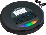 KLIM Nomad CD Player Bluetooth - Tragbarer CD-Player Discman mit langlebigem Akku - Inklusive Kopfh&ouml;rer - CDR, CDRW, MP3 - Mit TF-Reader, Radio FM - Ideal f&uuml;r Autos - Schwarz Blau