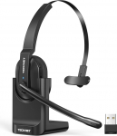 TECKNET V5.2 Bluetooth peakomplekt mikrofoniga, juhtmeta peakomplekt koos laadimisjaamaga, MIC ENC m&uuml;rasummutusega PC peakomplekt, USB dongle, juhtmeta k&otilde;rvaklappide juhtmeta peakomplektid veoautojuhtidele/k&otilde;nekeskusele/kontorile - 60+
