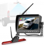 Hodozzy traadita tagurduskaamera Mercedes Sprinter 2006-2019 7-tollise IPS monitoriga, kolmanda piduritule kaamera, veekindel, stabiilne digitaalsignaal, IR &ouml;&ouml;n&auml;gemine, BSD, Loop salvestus