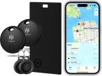 HH-Tech Smart Card Mate (1 Karte + 2 Tags) f&uuml;r Apple iOS-Ger&auml;te, Smart Tracker, Artikelfinder, austauschbarer Akku, verfolgen Sie einfach Ihre Brieftasche, Tasche, Koffer und mehr mit Apple Find My