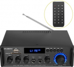 PROZOR Audio Power Stereo Amplifier Bluetooth 5.0 v&otilde;imendi HiFi Stereo Amplifier 2 kanaliga, Bass Treble Tuner, Kaugjuhtimispult Digitaalne v&otilde;imendi Mini Audio Amplifier PC kodukino jaoks