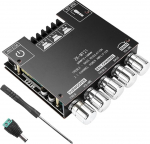 HiFi Audio v&otilde;imendi: 2 x 50 W + 100 W 2.1-kanaliline subwooferi v&otilde;imendusplaat koos Bluetooth-k&otilde;rguse ja bassi reguleerimise, Bluetooth ja AUX sisendiga, DC 12-24 V passiivse k&otilde;lari jaoks.