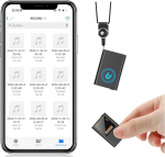 Minih&auml;&auml;lingu salvestaja sisseehitatud magnetiga, 16 GB kaasaskantav digitaalne salvestaja OTG-&uuml;hendusega, &uuml;he puutega salvestamine, MP3-funktsioon, 192 tundi salvestusaega loenguks, intervjuuks, koosolekuks (16 GB)