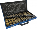 CAVATINY 230-Piece Metal Drill Bit Set Metal Drill Assortment HSS Ground Split Point Hand Drill Twist Drill Sets Professional Stone Drill Set Drilling in Stainless Steel / Steel / Wood / Cast Iron /